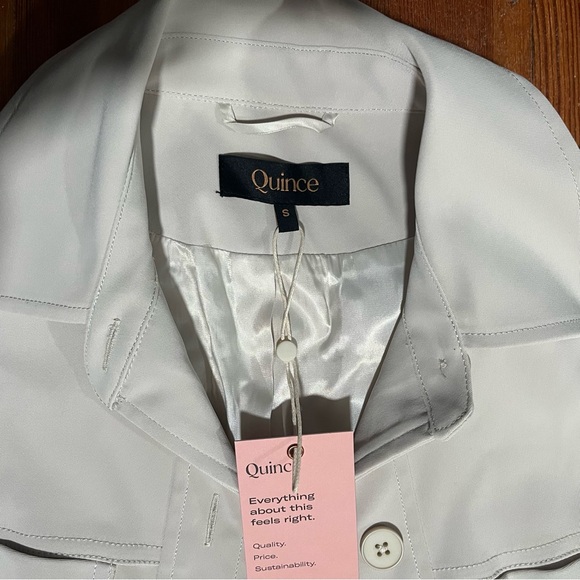 Quince Stretch Crepe Cropped Jacket - Picture 3 of 7